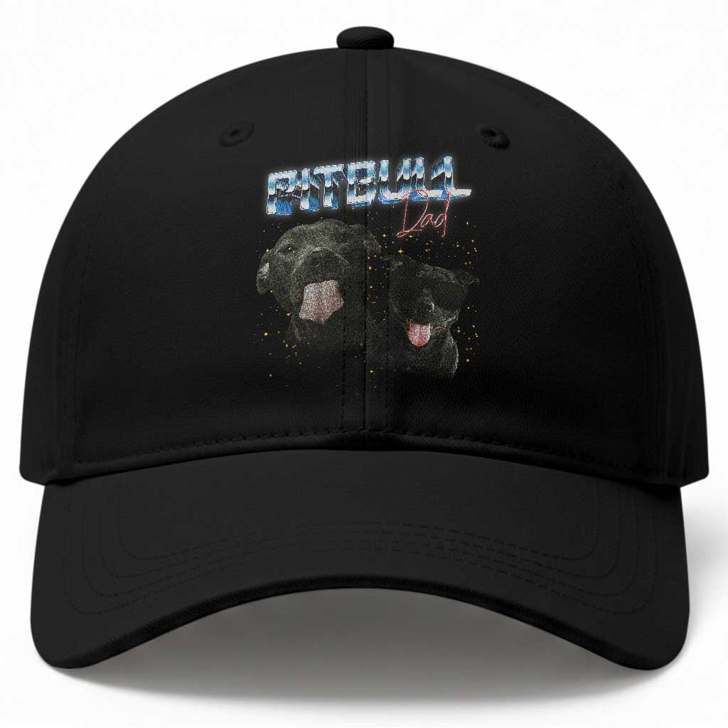 Pitbull Dad Baseball Cap Funny Gift For Pitbull Lover