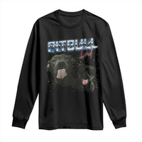 Pitbull Dad Long Sleeve Shirt Funny Gift For Pitbull Lover - Wonder Print Shop
