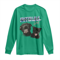 Pitbull Dad Long Sleeve Shirt Funny Gift For Pitbull Lover - Wonder Print Shop
