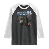 Pitbull Dad Raglan Shirt Funny Gift For Pitbull Lover - Wonder Print Shop