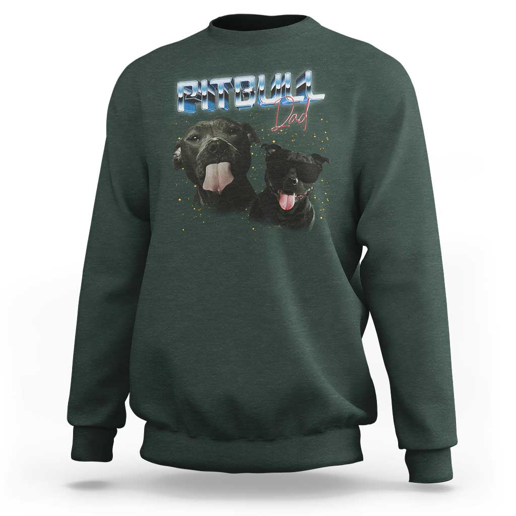 Pitbull Dad Sweatshirt Funny Gift For Pitbull Lover - Wonder Print Shop