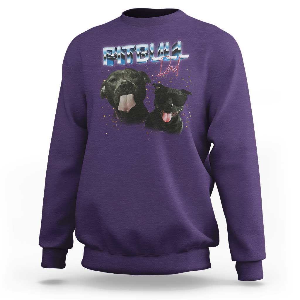 Pitbull Dad Sweatshirt Funny Gift For Pitbull Lover - Wonder Print Shop