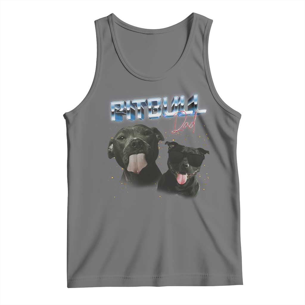 Pitbull Dad Tank Top Funny Gift For Pitbull Lover - Wonder Print Shop