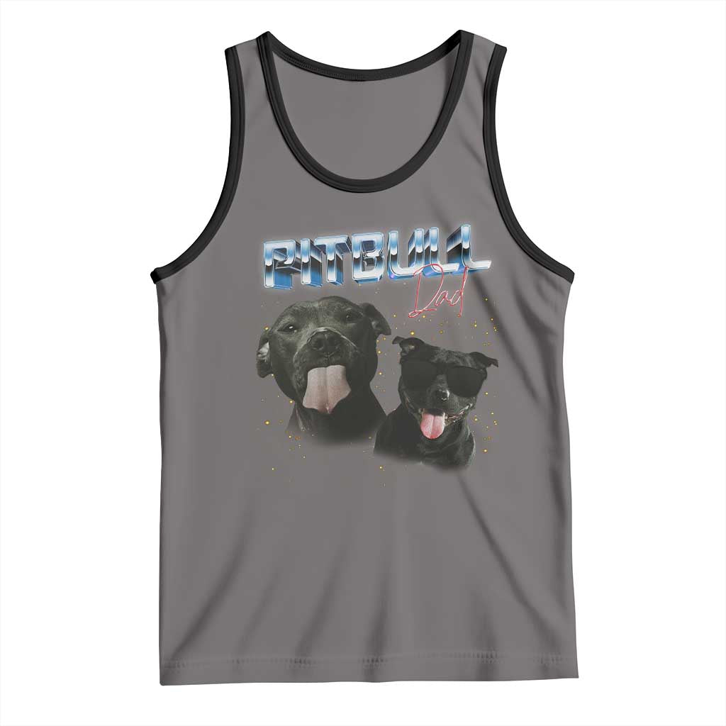 Pitbull Dad Tank Top Funny Gift For Pitbull Lover - Wonder Print Shop