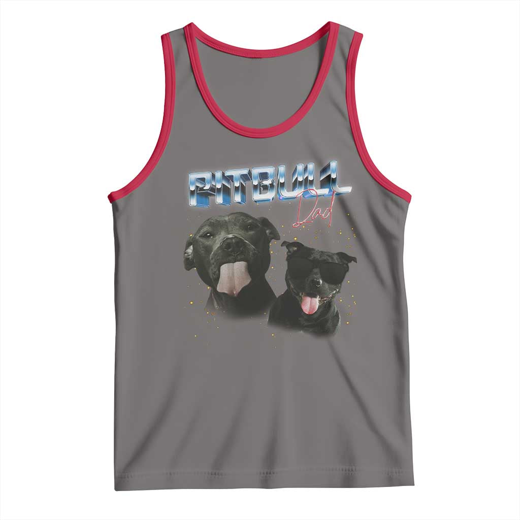 Pitbull Dad Tank Top Funny Gift For Pitbull Lover - Wonder Print Shop