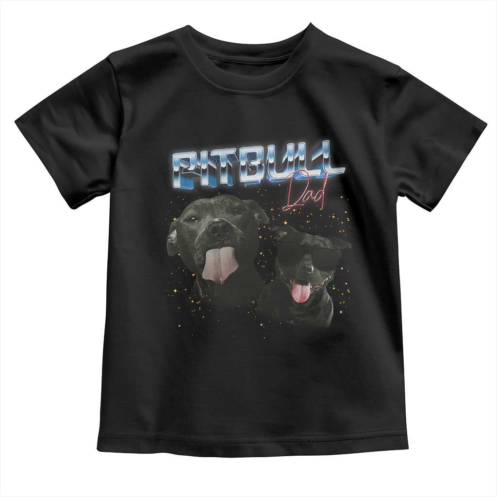 Pitbull Dad Toddler T Shirt Funny Gift For Pitbull Lover - Wonder Print Shop