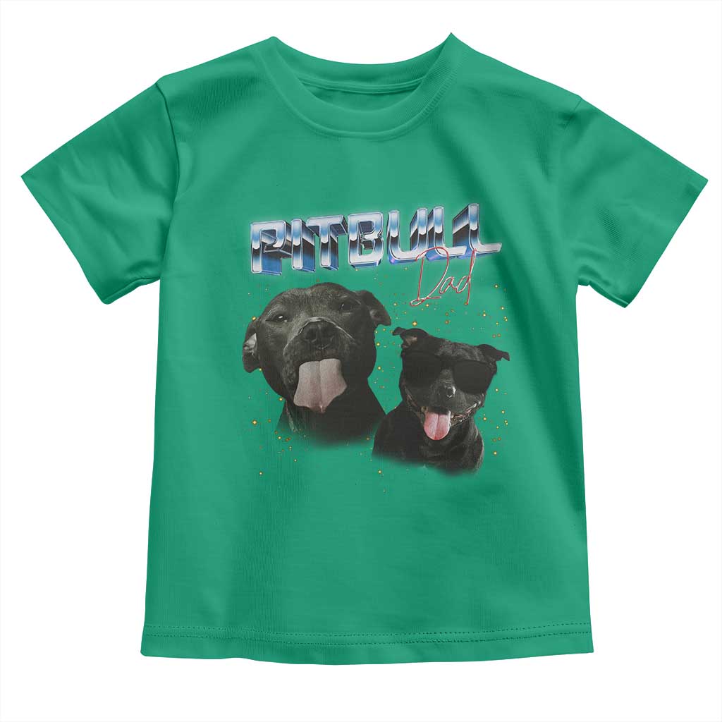 Pitbull Dad Toddler T Shirt Funny Gift For Pitbull Lover - Wonder Print Shop