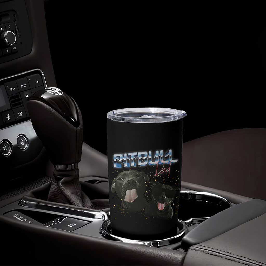 Pitbull Dad Tumbler Cup Funny Gift For Pitbull Lover