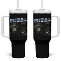 Pitbull Dad Tumbler With Handle Funny Gift For Pitbull Lover