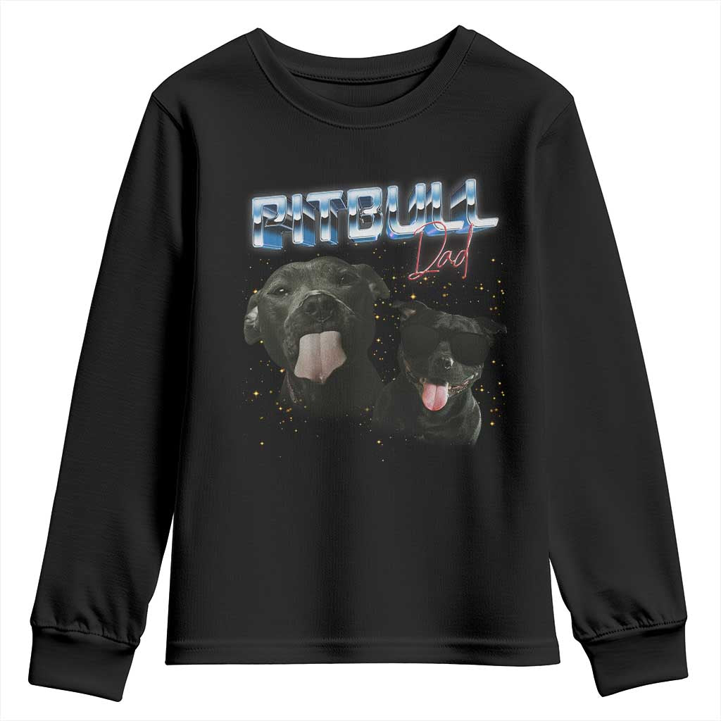 Pitbull Dad Youth Sweatshirt Funny Gift For Pitbull Lover - Wonder Print Shop