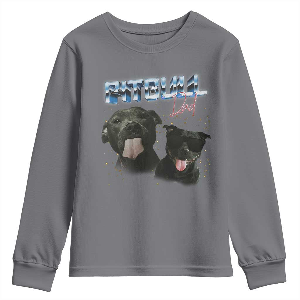 Pitbull Dad Youth Sweatshirt Funny Gift For Pitbull Lover - Wonder Print Shop