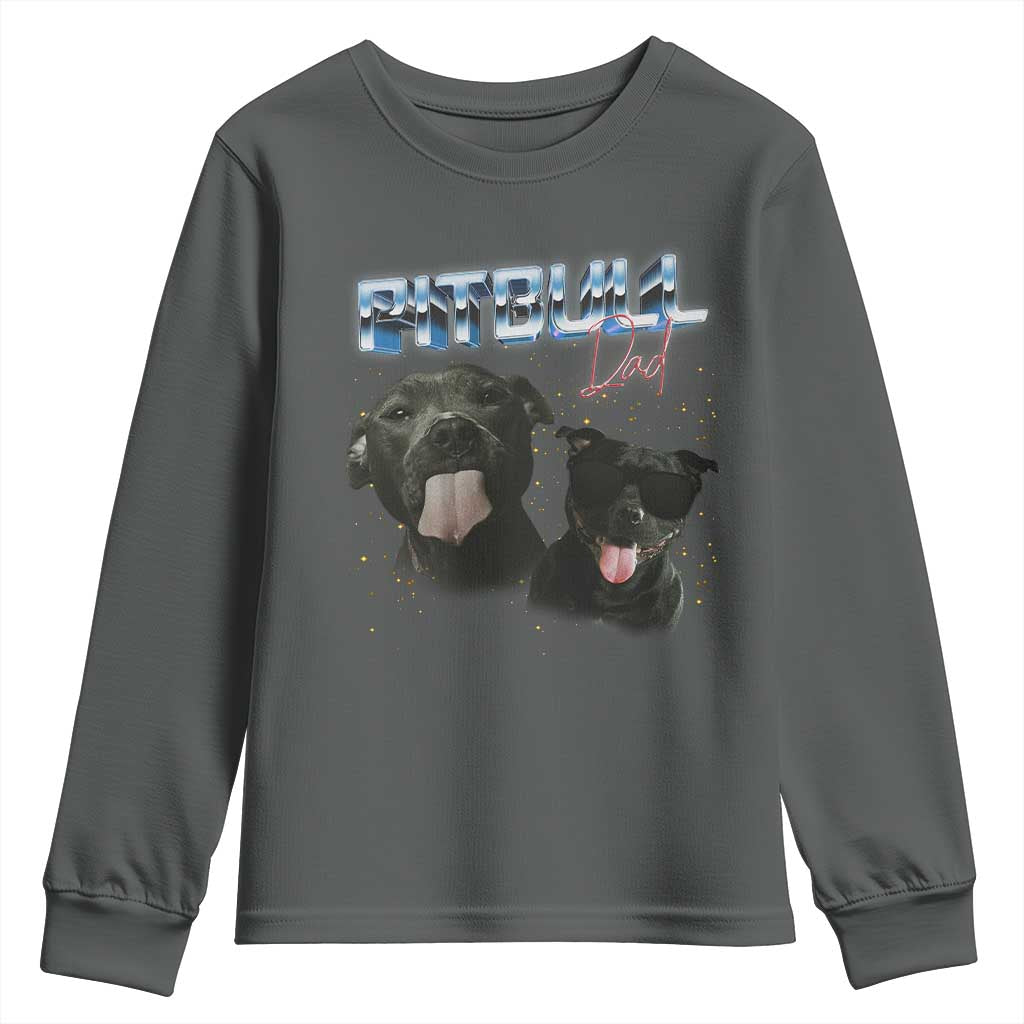 Pitbull Dad Youth Sweatshirt Funny Gift For Pitbull Lover - Wonder Print Shop