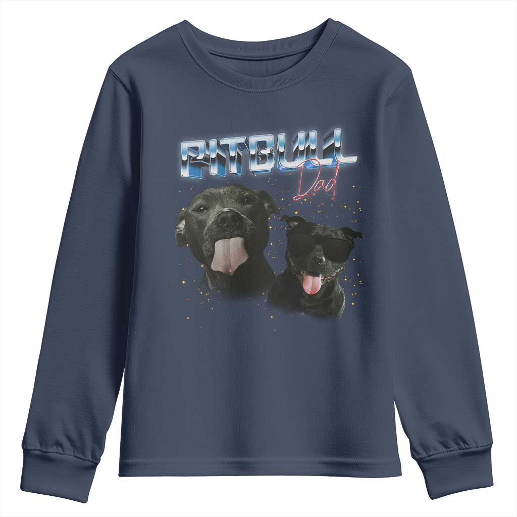 Pitbull Dad Youth Sweatshirt Funny Gift For Pitbull Lover - Wonder Print Shop