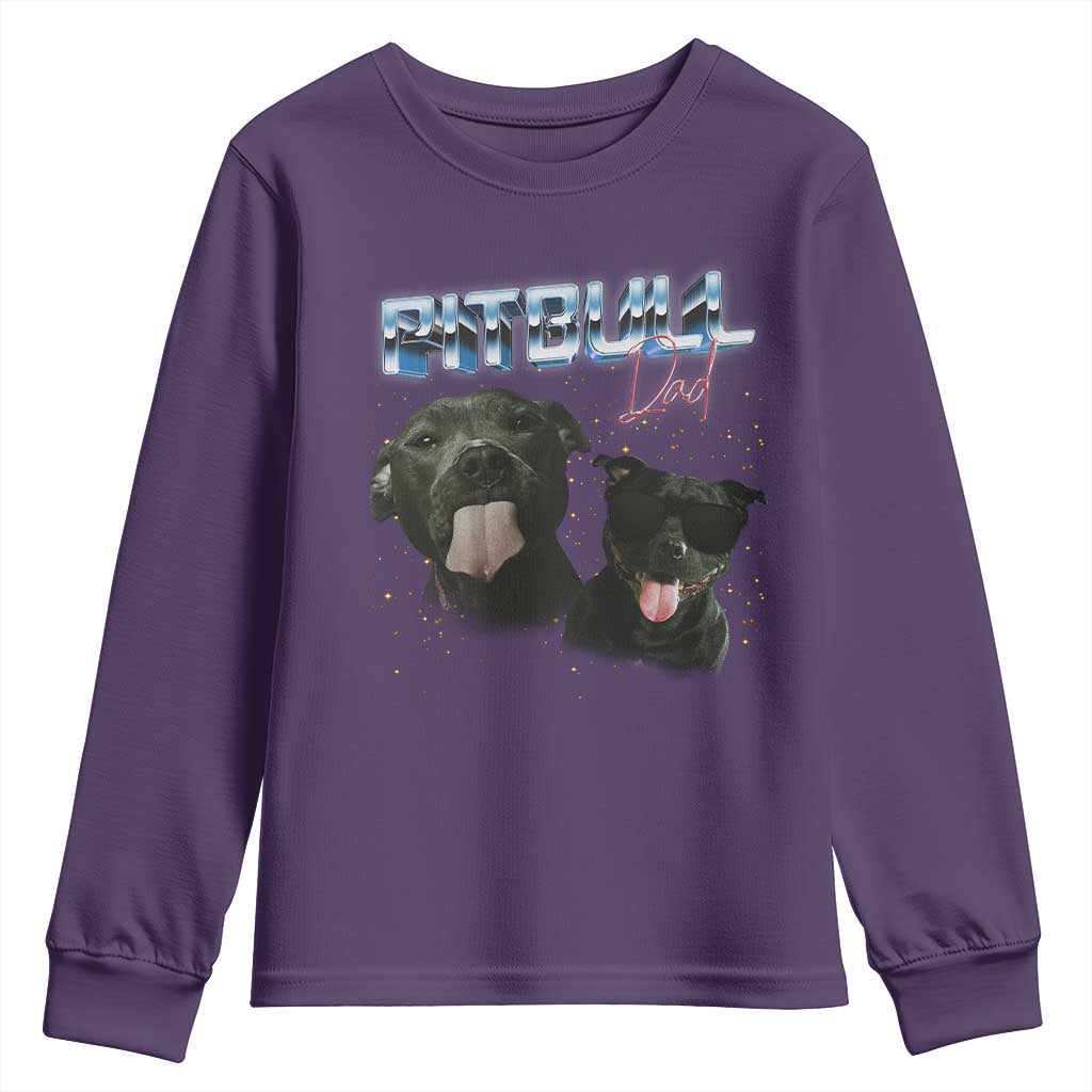 Pitbull Dad Youth Sweatshirt Funny Gift For Pitbull Lover - Wonder Print Shop