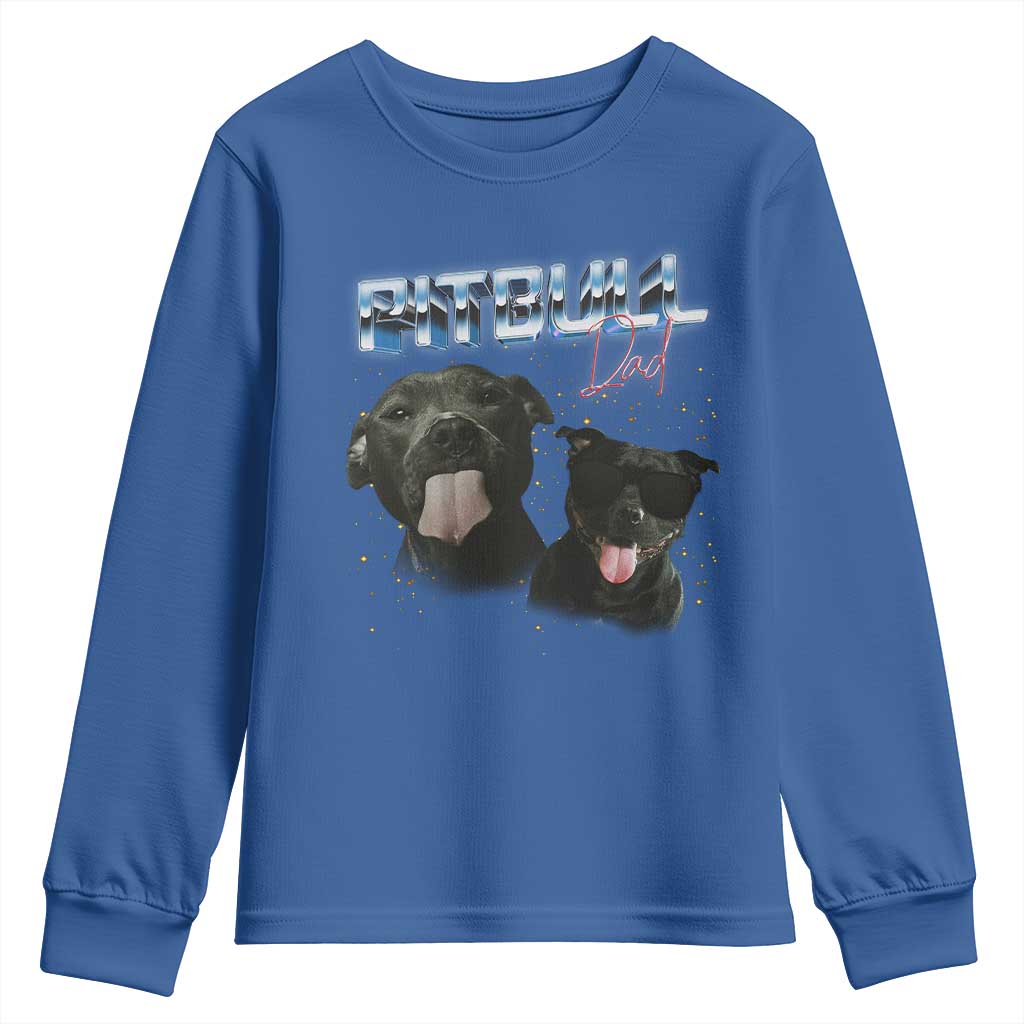 Pitbull Dad Youth Sweatshirt Funny Gift For Pitbull Lover - Wonder Print Shop