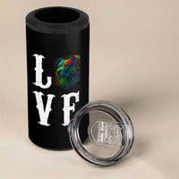 Colorful Pitbull Graphic Art For Dog Lover 4 in 1 Can Cooler Tumbler