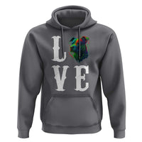 Colorful Pitbull Graphic Art For Dog Lover Hoodie - Wonder Print Shop