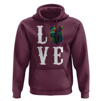 Colorful Pitbull Graphic Art For Dog Lover Hoodie - Wonder Print Shop