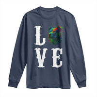 Colorful Pitbull Graphic Art For Dog Lover Long Sleeve Shirt - Wonder Print Shop