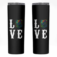 Colorful Pitbull Graphic Art For Dog Lover Skinny Tumbler