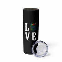 Colorful Pitbull Graphic Art For Dog Lover Skinny Tumbler