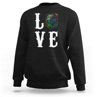 Colorful Pitbull Graphic Art For Dog Lover Sweatshirt - Wonder Print Shop
