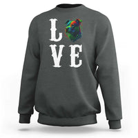 Colorful Pitbull Graphic Art For Dog Lover Sweatshirt - Wonder Print Shop