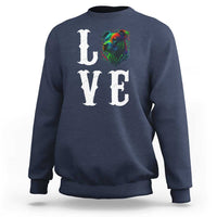 Colorful Pitbull Graphic Art For Dog Lover Sweatshirt - Wonder Print Shop