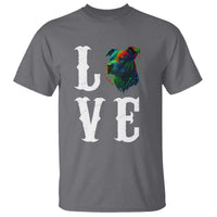 Colorful Pitbull Graphic Art For Dog Lover T Shirt - Wonder Print Shop