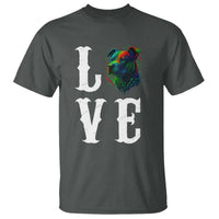 Colorful Pitbull Graphic Art For Dog Lover T Shirt - Wonder Print Shop