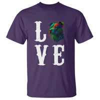 Colorful Pitbull Graphic Art For Dog Lover T Shirt - Wonder Print Shop
