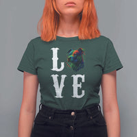 Colorful Pitbull Graphic Art For Dog Lover T Shirt For Women - Wonder Print Shop
