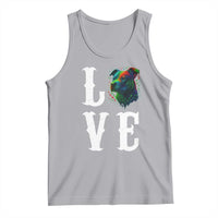 Colorful Pitbull Graphic Art For Dog Lover Tank Top - Wonder Print Shop