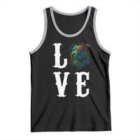 Colorful Pitbull Graphic Art For Dog Lover Tank Top - Wonder Print Shop