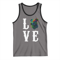 Colorful Pitbull Graphic Art For Dog Lover Tank Top - Wonder Print Shop