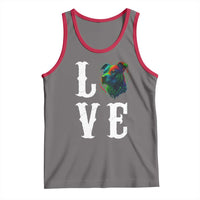 Colorful Pitbull Graphic Art For Dog Lover Tank Top - Wonder Print Shop