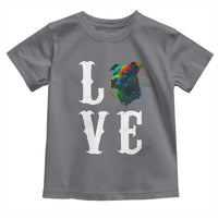 Colorful Pitbull Graphic Art For Dog Lover Toddler T Shirt - Wonder Print Shop