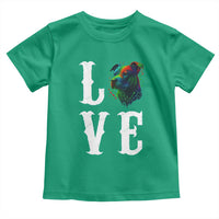 Colorful Pitbull Graphic Art For Dog Lover Toddler T Shirt - Wonder Print Shop