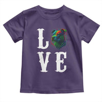 Colorful Pitbull Graphic Art For Dog Lover Toddler T Shirt - Wonder Print Shop