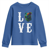Colorful Pitbull Graphic Art For Dog Lover Youth Sweatshirt - Wonder Print Shop