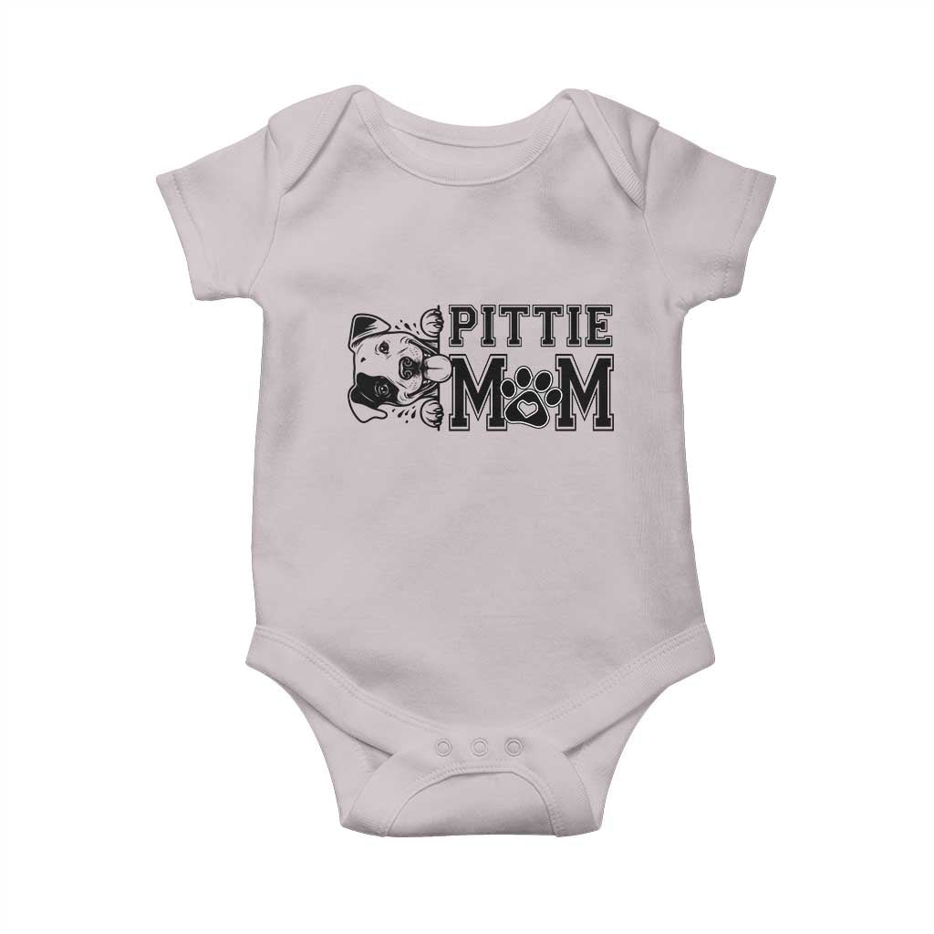 Pittie Mom Baby Onesie Funny Gift For Pitbull Lover - Wonder Print Shop