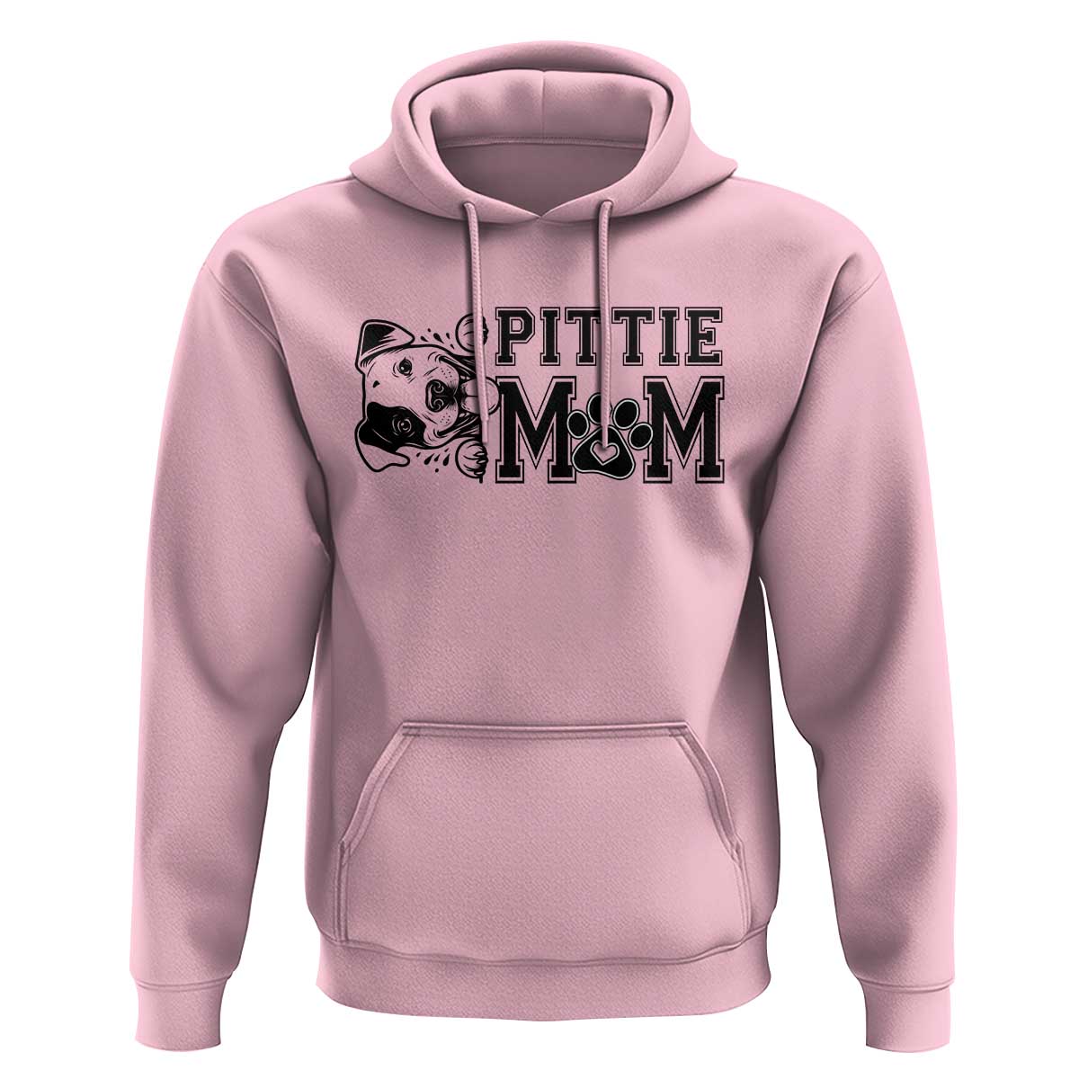 Pittie Mom Hoodie Funny Gift For Pitbull Lover - Wonder Print Shop