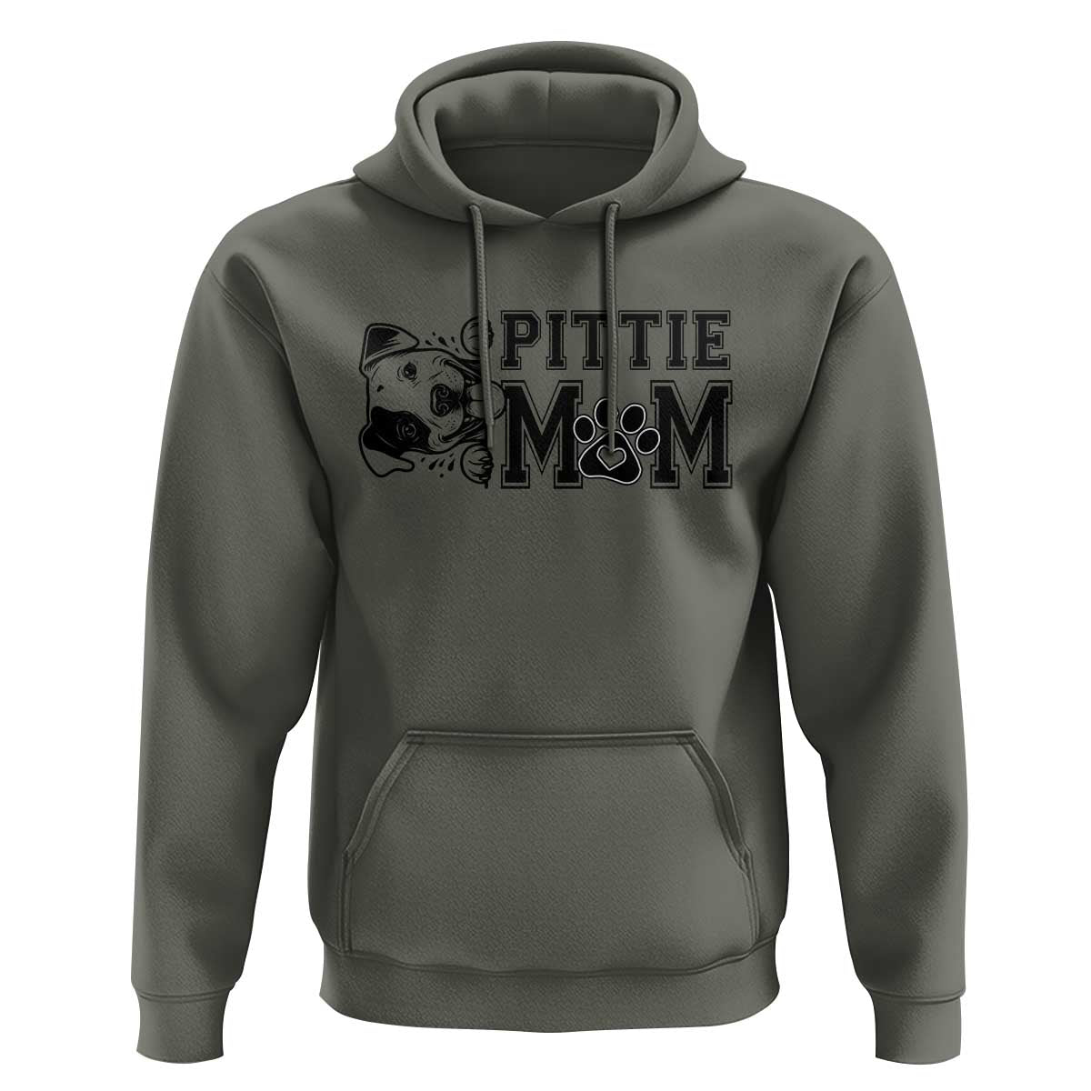 Pittie Mom Hoodie Funny Gift For Pitbull Lover - Wonder Print Shop