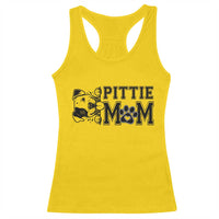 Pittie Mom Racerback Tank Top Funny Gift For Pitbull Lover - Wonder Print Shop