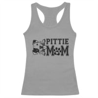 Pittie Mom Racerback Tank Top Funny Gift For Pitbull Lover - Wonder Print Shop