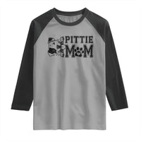 Pittie Mom Raglan Shirt Funny Gift For Pitbull Lover - Wonder Print Shop