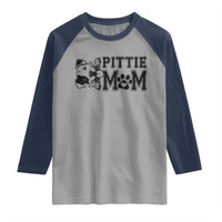 Pittie Mom Raglan Shirt Funny Gift For Pitbull Lover - Wonder Print Shop