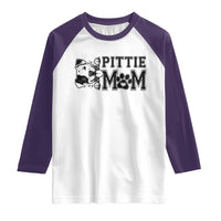 Pittie Mom Raglan Shirt Funny Gift For Pitbull Lover - Wonder Print Shop