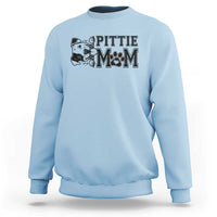 Pittie Mom Sweatshirt Funny Gift For Pitbull Lover - Wonder Print Shop