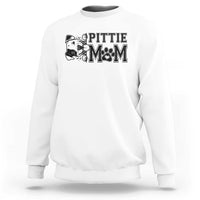 Pittie Mom Sweatshirt Funny Gift For Pitbull Lover - Wonder Print Shop